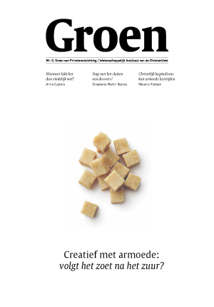Groen december 2025: Creatief met armoede: volgt het zoet na het zuur?
